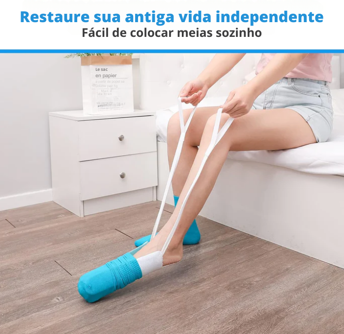 Ferramenta de assistência para colocar Meia - OrtoPé