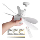 Ventylux - Ventilador de Teto Turbo Ultra Silencioso com LED Inteligente, Alta Economia + Controle Remoto